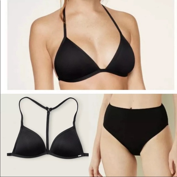 Victoria's Secret Other - Victoria's Secret PINK M Push Up Top High Waist  BIKINI Swimwear Bathing Suit